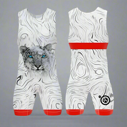 Men's Red & Blue Suit Wrestling Suit Quick Drying Breathable Jumpsuit Muscle Male Wrestling Fitness Tights Weight Suit